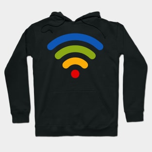 Rainbow Wi-Fi Symbol Hoodie